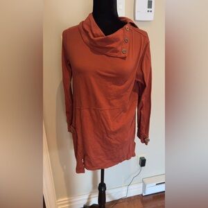 Neon Buddha Terracotta Long Sleeve Top